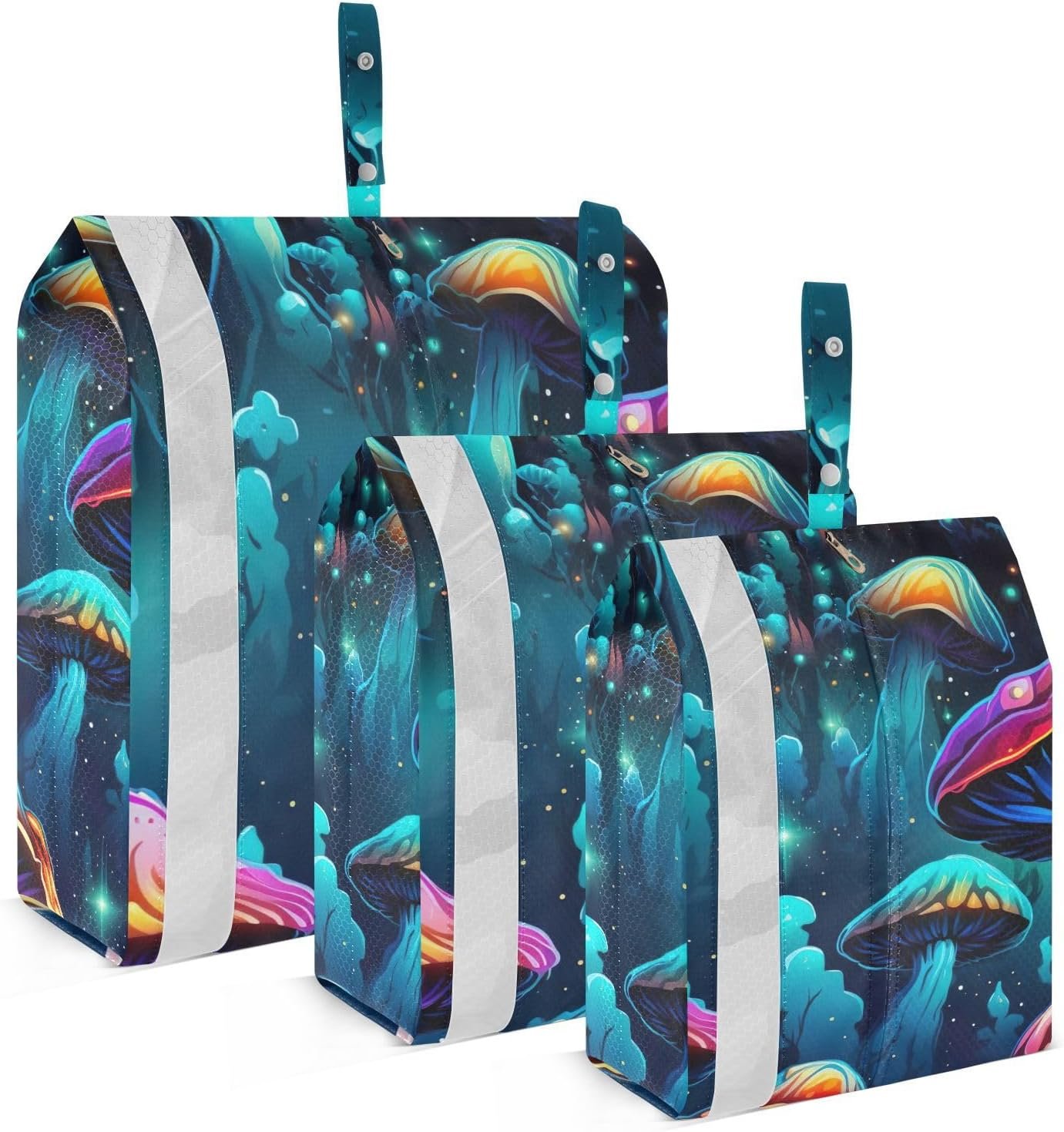 Mushroom Packing Cubes for Suitcases 3 Set Lightweight Compression Luggage Packing Organizers for Carry on Suitcase Travel Accessories Luggage Organizer Bags Set