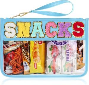 Clear Chenille Snack Bag — Waterproof Kids Pouch