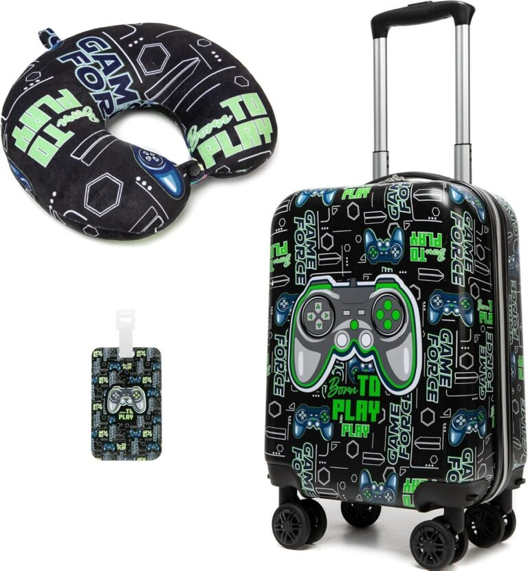 Kids 16″ Hardside Carry-On Suitcase Set — Airline Approved
