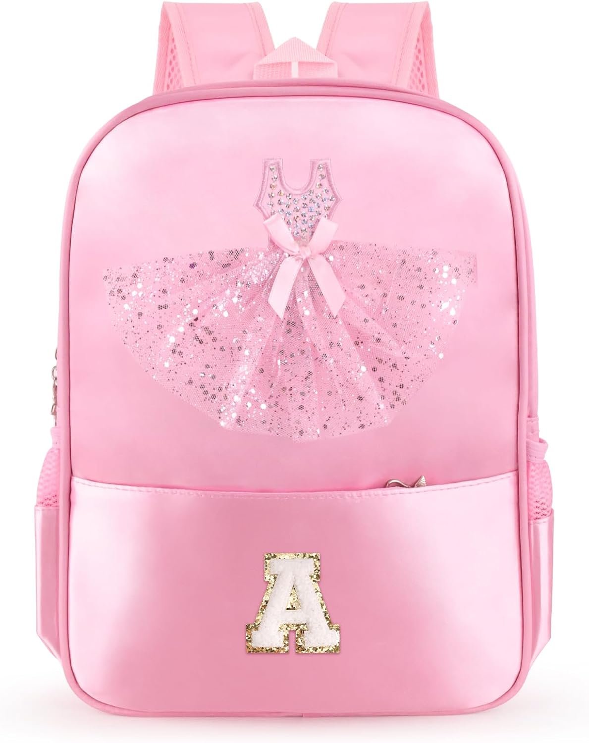 Personalized Dance Backpack Ballet Bag For Girls Kids Toddler, Small Dance Bag Gifts For Girls 3 4 5 6 7 8 Year Old (A)