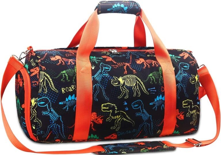 Binosaur Kids Gym & Sleepover Duffle Bag – Boys Travel Gear
