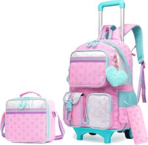 Rolling Backpack for Girls – Travel & School