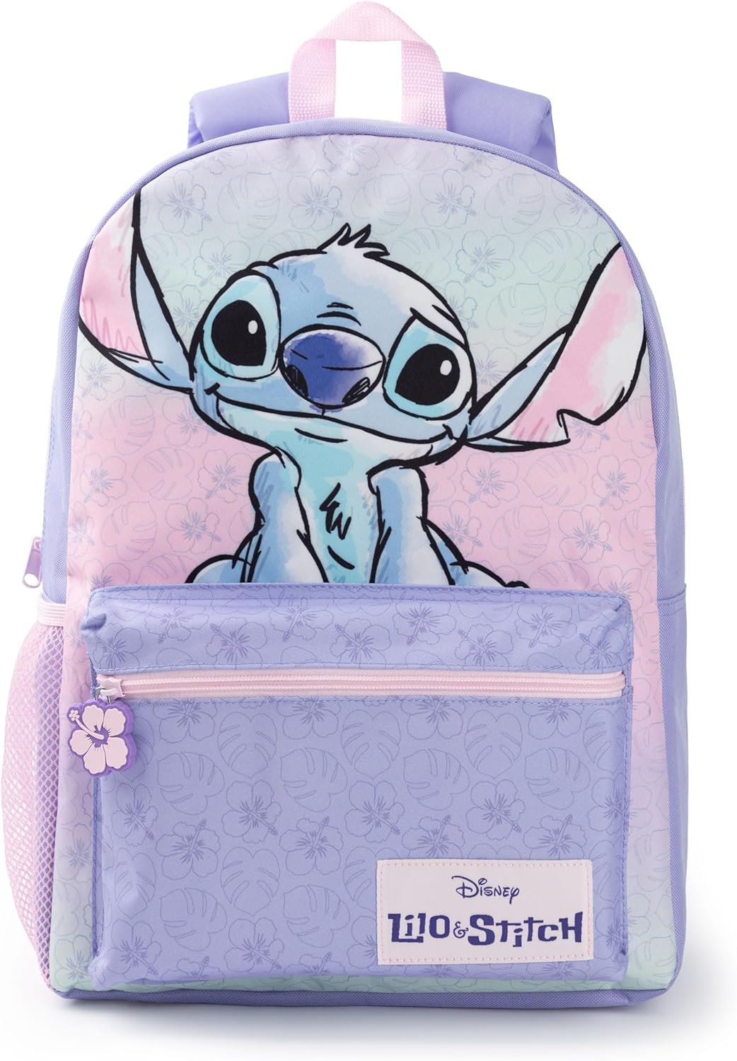 Disney Lilo & Stitch Girls Backpack Purple & Pink Rucksack with Adjustable Straps School Bag For Kids Movie Merchandise Gift