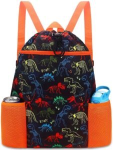 Dinosaur Backpack for Kids – Swim & Gym Bag