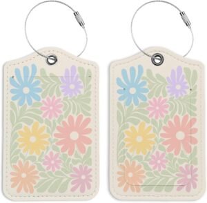 Floral Luggage Tags for Kids – Family Travel