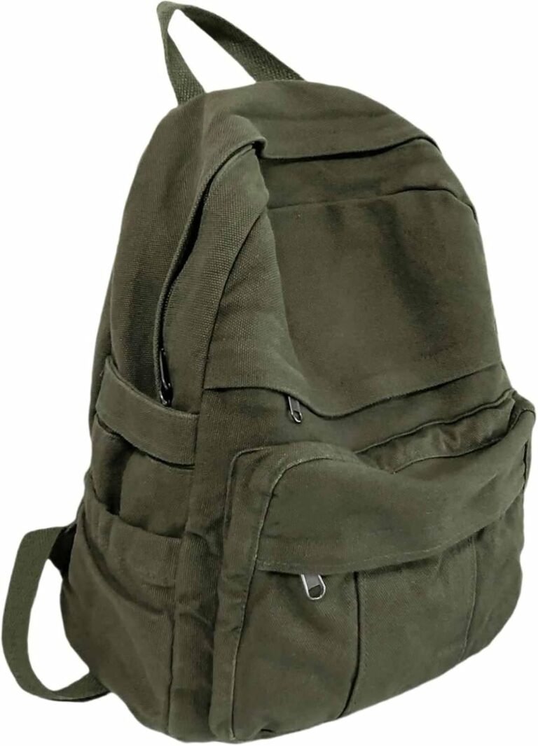 Canvas Travel Backpack | Military Green – Teens & Adults