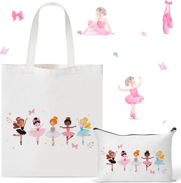 Ballerina Canvas Bag Set | Dance Recital Travel Gear