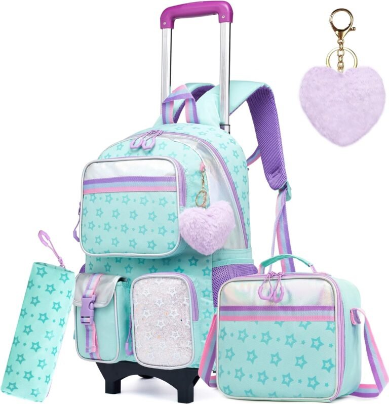 Rolling Backpack for Girls – Cat Backpack