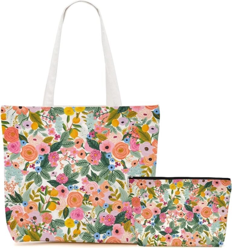 Floral Tote & Makeup Bag for Kids | Travel Essentials