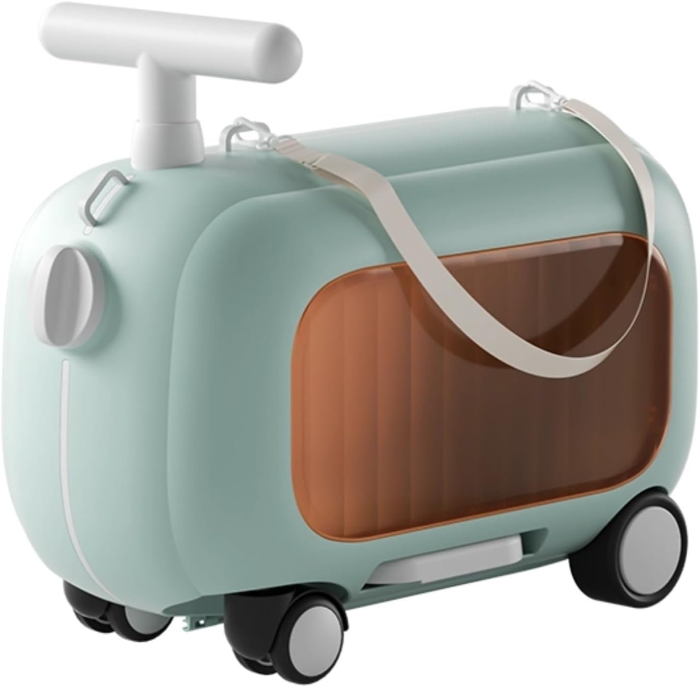 Yoidesu Kids Ride On Suitcase with Wheels, Scooter Luggage for Toddlers Travel, Carry On Luggage with Toddler Seat, Children Suitcase for Boys & Girls Ages 2-12 Years (Blue)