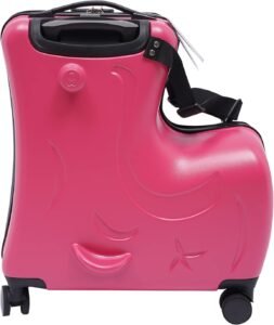 Kids Ride On Suitcase – Fuchsia Horse Design