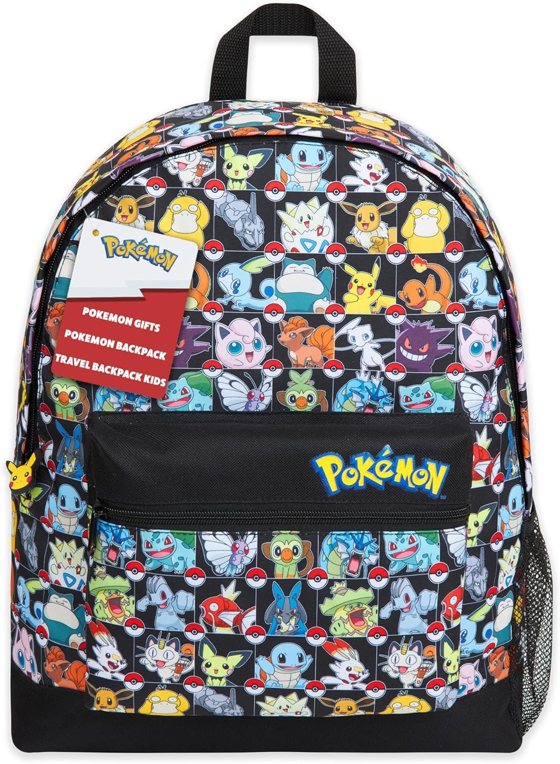 Pokemon Backpack for Kids Teens Boys Girls Pikachu Anime Bookbag Daypack Bag School Sports Gifts for Kids (Multi AOP)