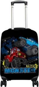 Kids Luggage Cover | Monster Truck Suitcase Protector