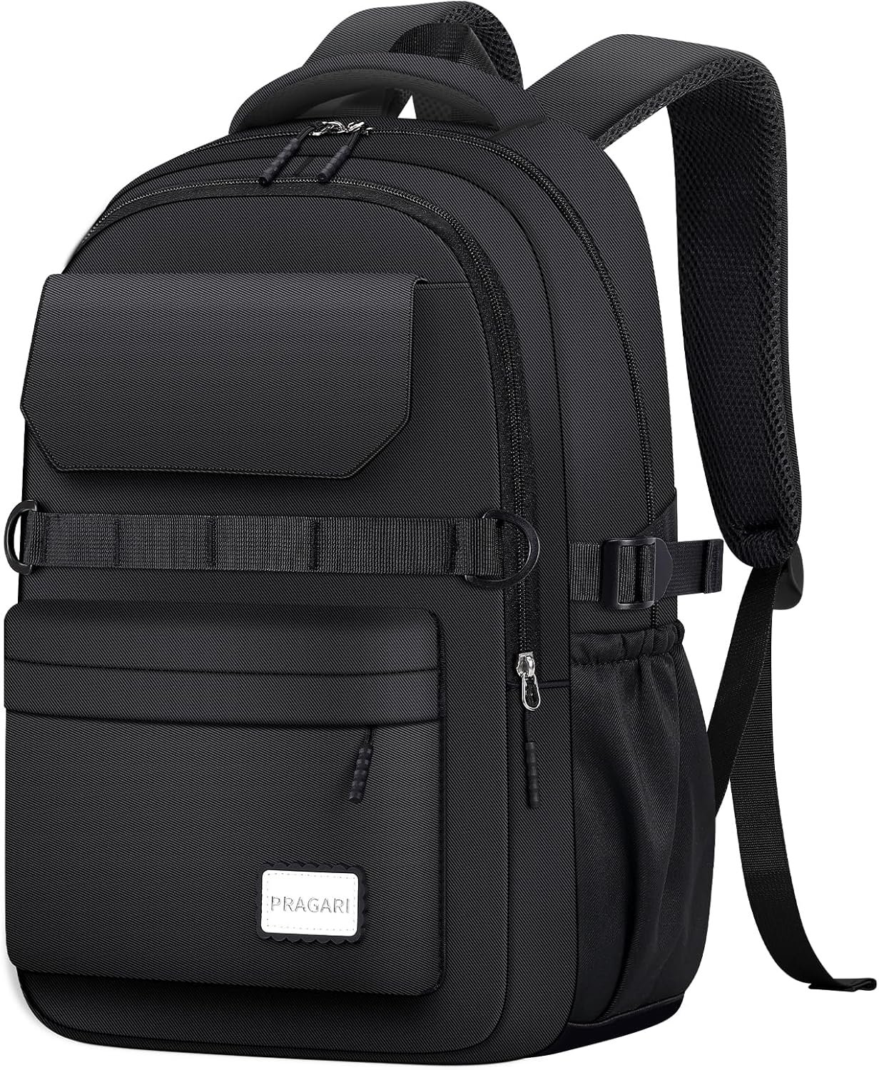 Kids School Backpack for Teens Girls Aesthetic Black Backpack Lightweight College Laptop Casual Travel Bookbag