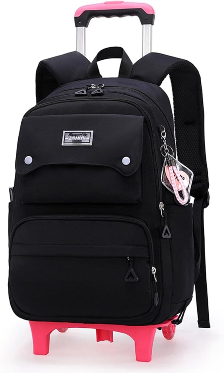 Rolling Backpack for Girls | Kids Travel Bag –