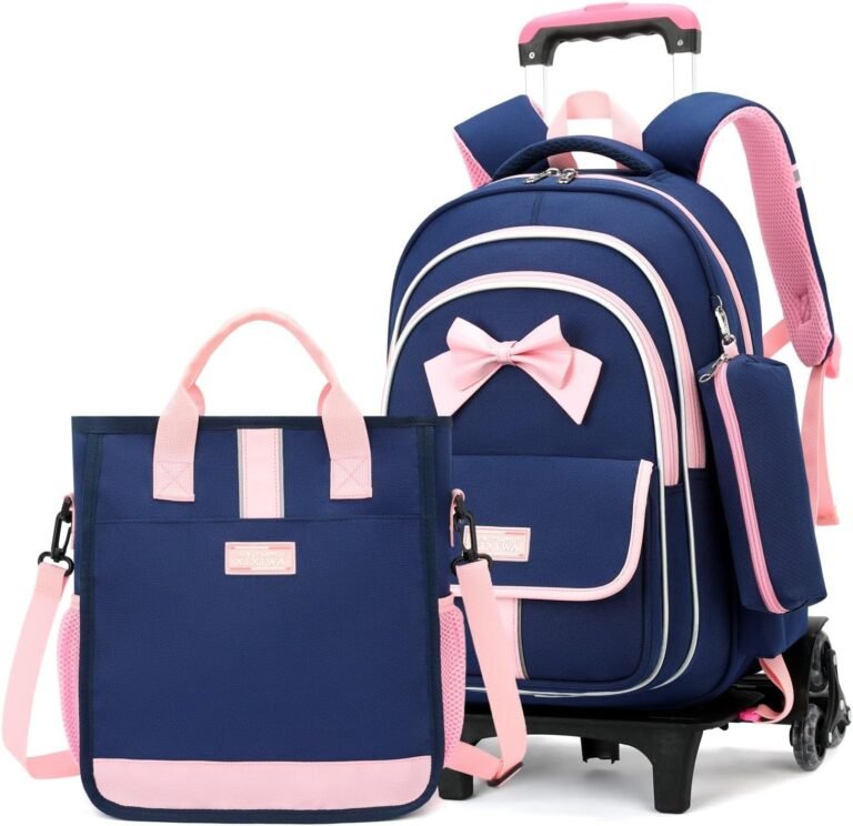 Girls Rolling Backpack | MITOWERMI Travel Bag