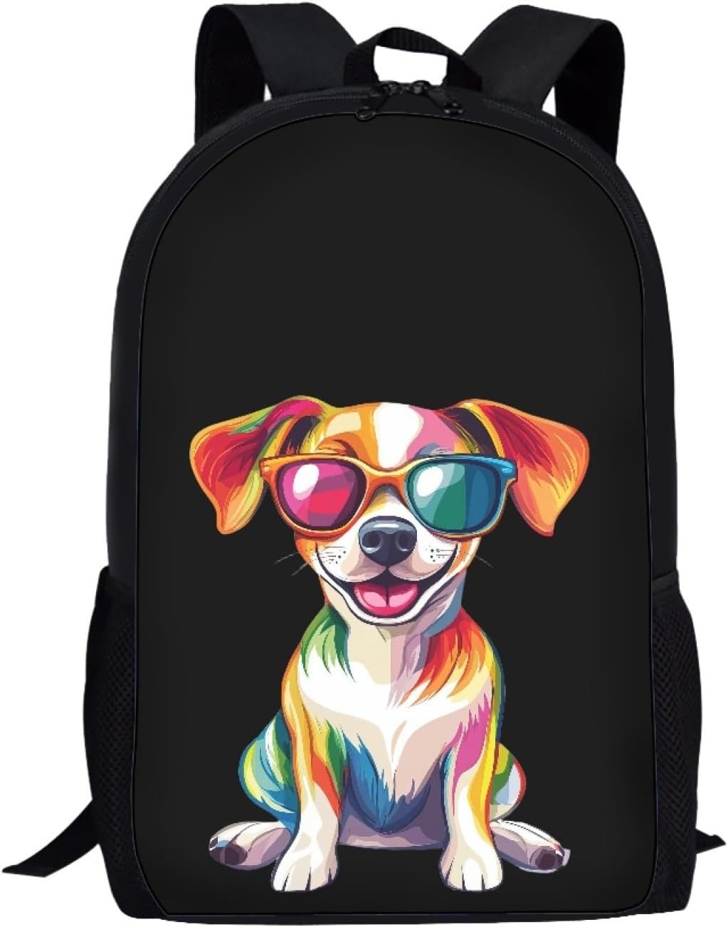 Cute Chihuahua Sunglass School Backpack For Girls Boys Kids,Lightweight Elementary Student Bookbag Perfect for Back to School