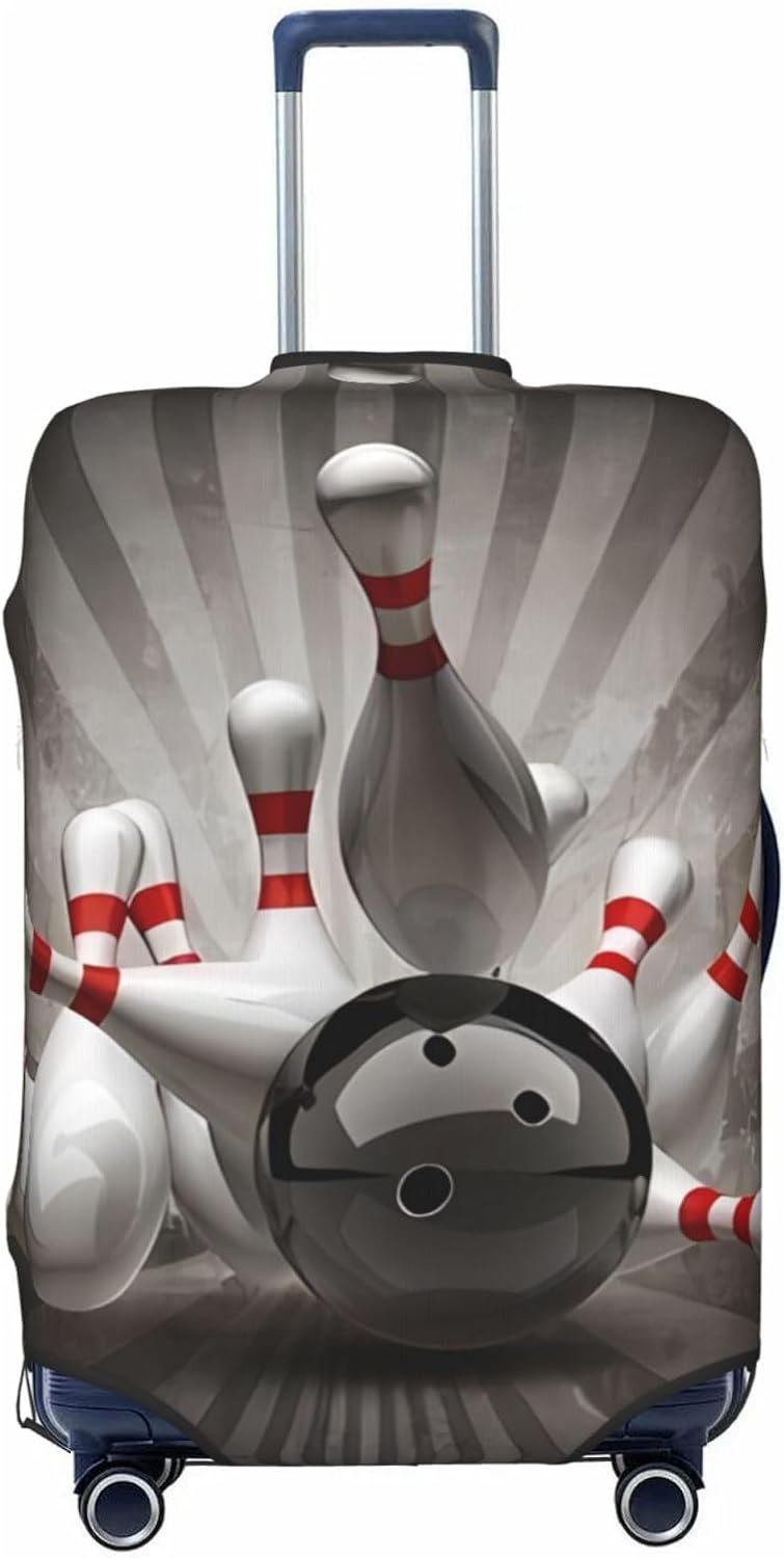 Bowling Ball Travel Luggage Cover Suitcase Protector Bag, Fits 18-32 Inch Luggage, Dust-Proof Suitcase Sleeve For Kid And Adult,Small