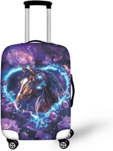 Kids Luggage Cover – Heart Floral Design