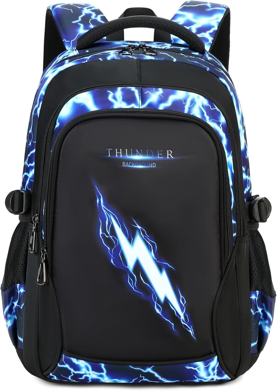 Boys Backpack for Kids Elementary School Bags Lightning Teens Durable Bookbag (blue)