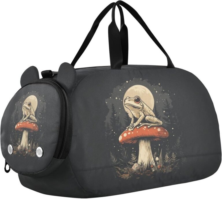Kids Travel Duffel Bag – Mushroom Moon Frog
