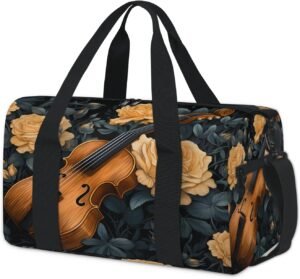 Kids Travel Bag – Music Violin Flower Duffle