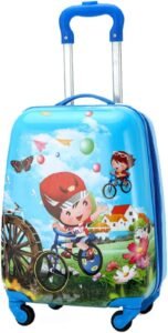 Kids Rolling Suitcase | Zoo Animal Travel Bag | Family Luggage