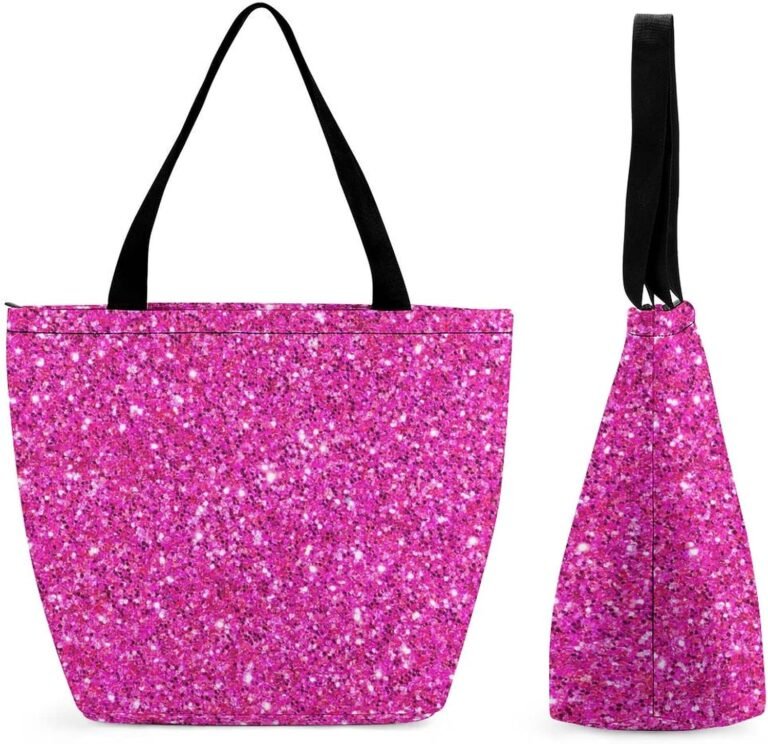 Hot Pink Glitter Tote Bag for Kids – Travel & More