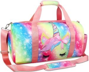 Girl’s Travel Duffle Bag – Unicorn Kids Luggage