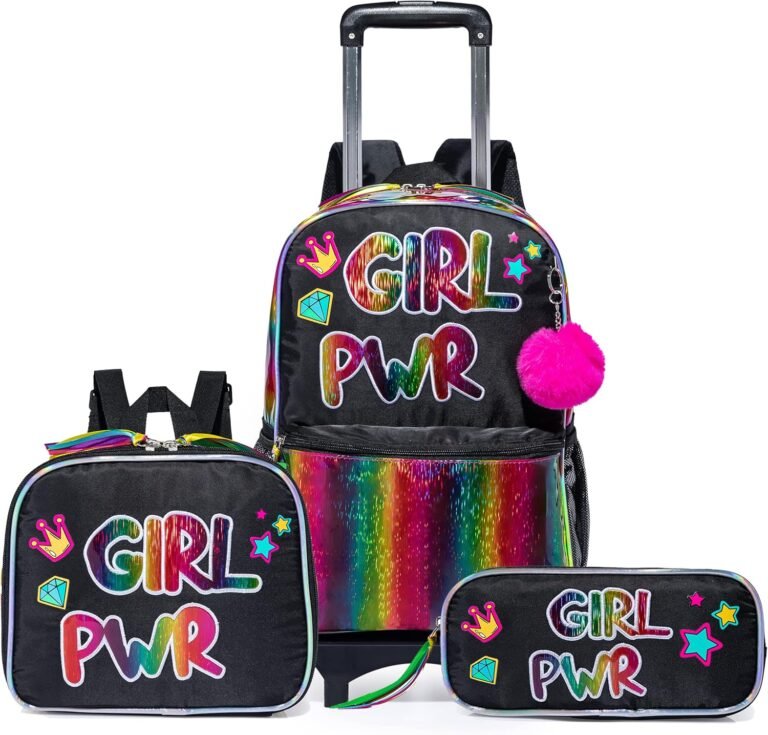 Kids Rolling Luggage | Travel Duffel Bag for Girls