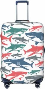 Kids Luggage Cover – Shark Design | Travel Easy