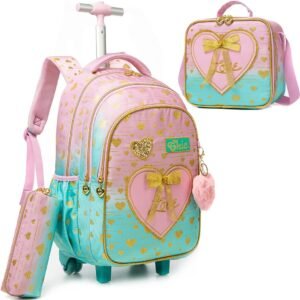 Kids Rolling Backpack | Travel Backpack for Girls