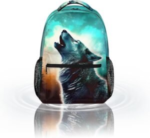 Wolf Backpack for Teens | Durable Travel Bag
