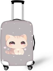 Kids Suitcase Covers | Cartoon Cat Luggage Protector