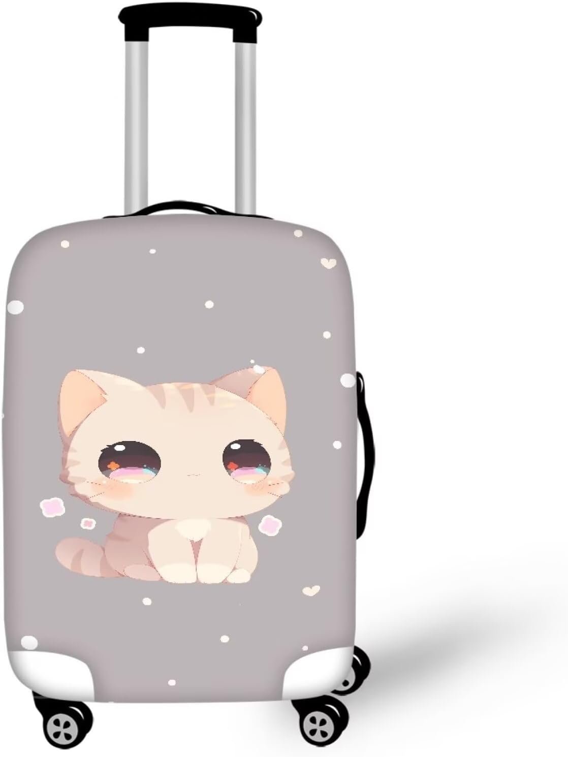 Cartoon Cat Suitcase Covers for Luggage,Carry on Luggage Cover,Luggage Cover Protector Fits 18-32 Inch Luggage Suitcase Protective Cover