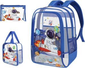 Clear Backpack Set for Kids – Astronaut Design