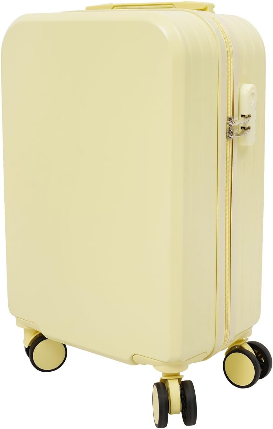 20 Inch Travel Luggage Suitcase With USB Port, Adjustable Carry On Luggage Suitcase with Cup Holder, Travel Luggage Suitcase for Woman Men Gifts, Business Trips, Vacations