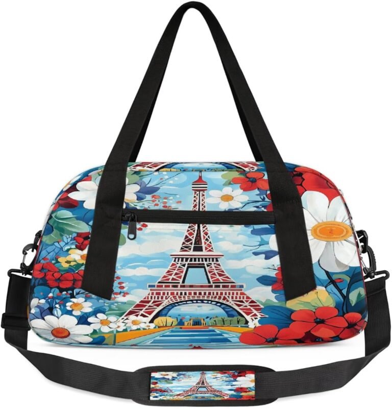 Kids Travel Duffle Bag – Eiffel Tower Design