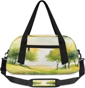 Kids Travel Duffle Bag – Watercolor Trees Design