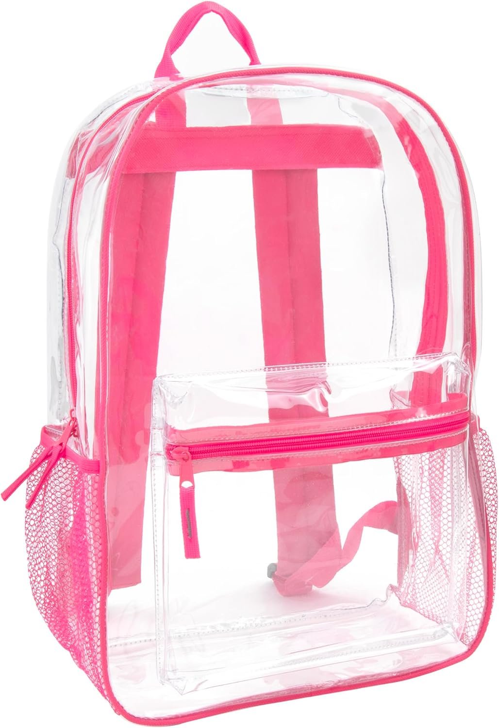 Trail maker Clear Backpack Heavy Duty with Padded Straps, Side Pockets for Kids, Boys, Girls, School, Stadium Approved Events