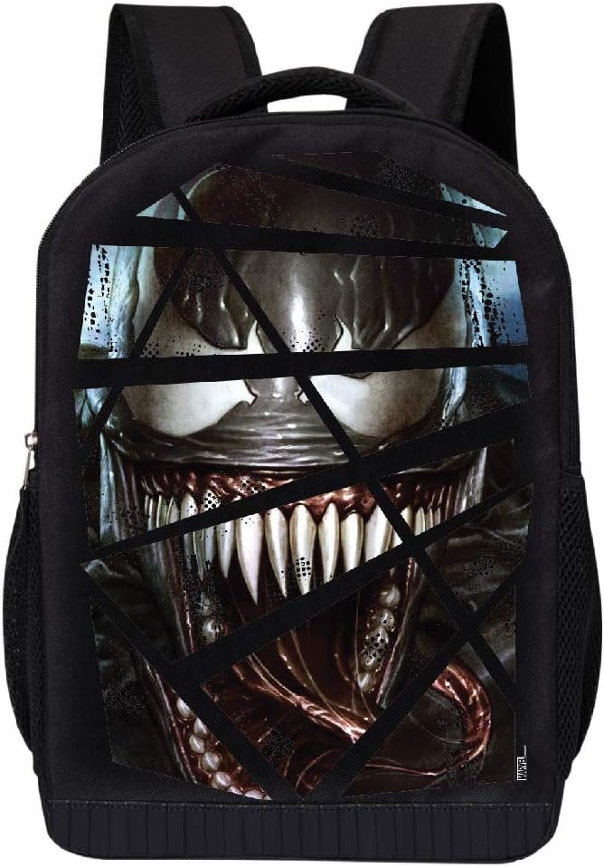 Marvel Venom Spiderman Backpack, Kids Backpack, School Backpack - 18 Inch Boys, Girls and Toddler Backpack for Kids (Black Backpack)