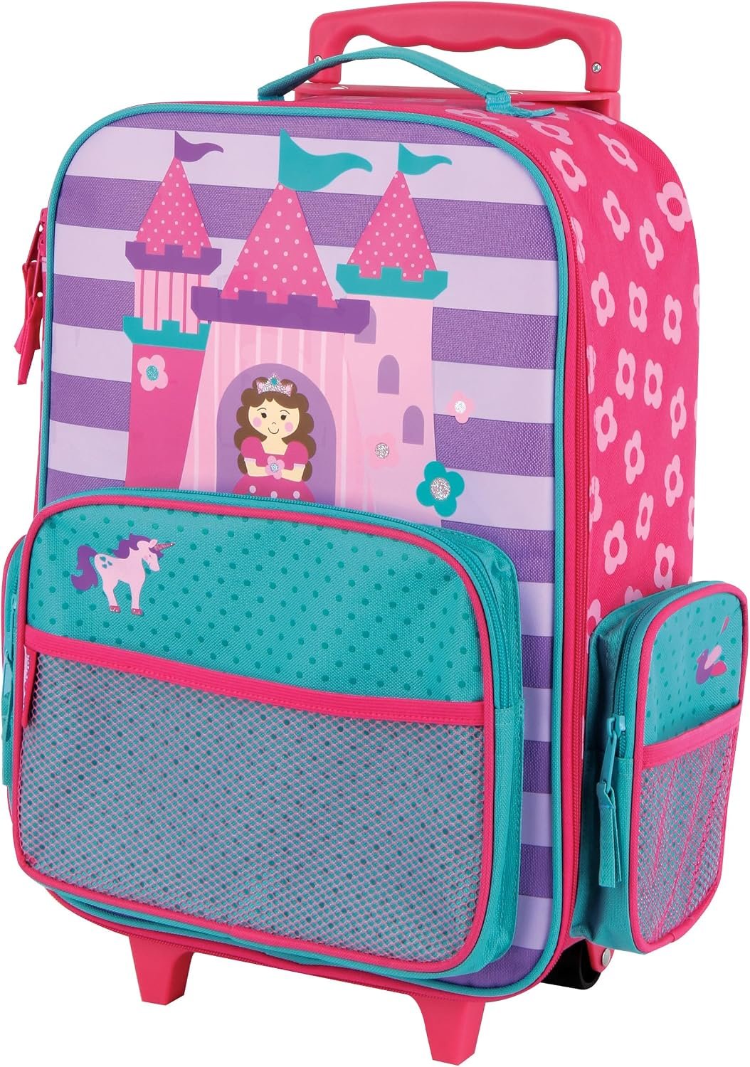 Stephen Joseph Kids Classic Rolling Luggage, Kids Luggage, Toddler Rolling Travel Carry On, Kids Suitcase with wheels,