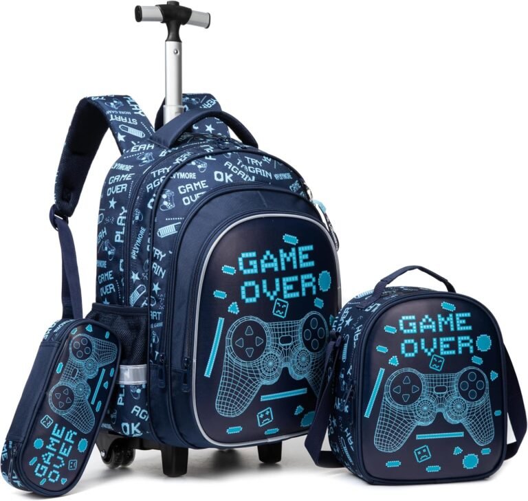 meetbelify boys rolling backpack with wheels review