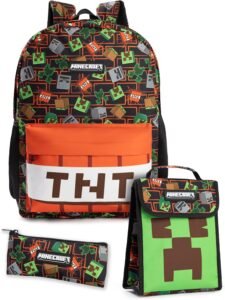 Minecraft Creeper & TNT Unisex Kids Travel Bag Review