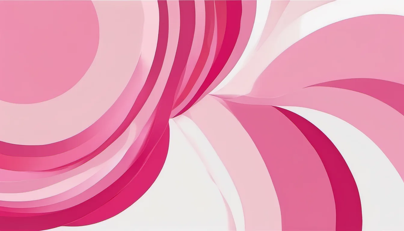 Abstract link path illustration in deep pink and pale rose on white — decorative header for Affiliate Disclosure