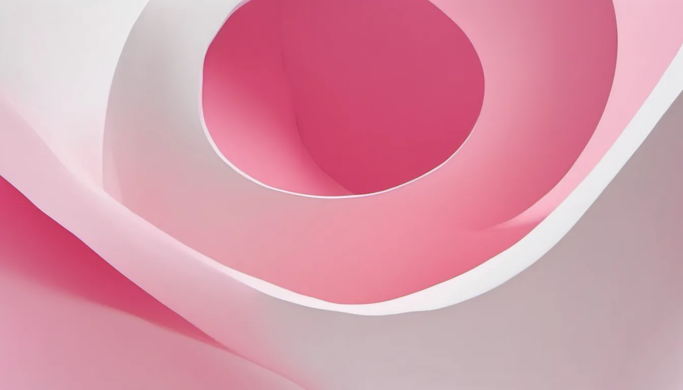 Abstract column and halo illustration in deep pink and pale rose on white — decorative header for Kids Backpack Reviews, from the Spec Sheet
