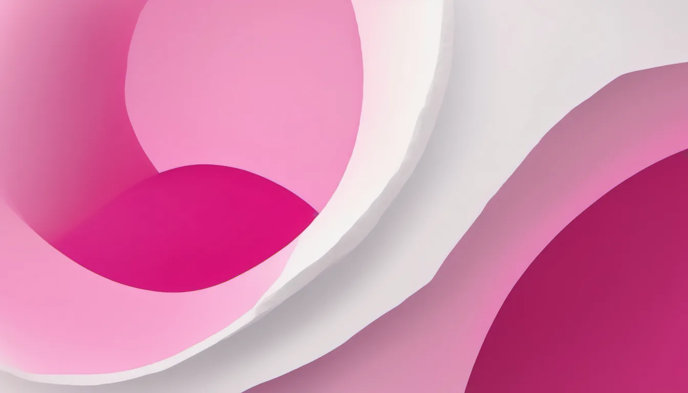 Abstract closed enclosure illustration in deep pink and pale rose on white — decorative header for Privacy Policy